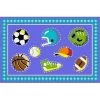 La Rug, Fun Rugs LA Rug OLK-029 3958 Olive Kids Collection - Go Team! Rug - 39 x 58 Inch -Rugs&Mats Official Shop Unbeatablesale20Inc larug026xx650xx2c65c9