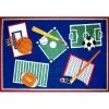 La Rug, Fun Rugs LA Rug BBB-001 3958 Fun Time Collection - Sports A Rama Rug - 39 x 58 Inch -Rugs&Mats Official Shop Unbeatablesale20Inc larug048xx650xxb28fe1