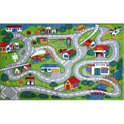 La Rug, Fun Rugs LA Rug FT-003 3958 Fun Time Collection - Country Fun Rug - 39 x 58 Inch