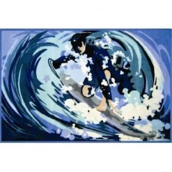 La Rug, Fun Rugs LA Rug FT-194 3958 Fun Time Collection - Surfin Rug - 39 x 58 Inch