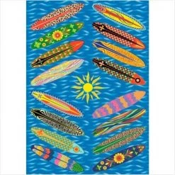 La Rug, Fun Rugs LA Rug ST-22 3958 Surf Time Go Surfing- Multi-Color