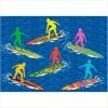 La Rug, Fun Rugs LA Rug ST-23 3958 Surf Time Surfs "R" Us- Multi-Color
