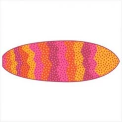 La Rug, Fun Rugs LA Rug ST-25 1647 Surf Time Wavy Sea- Multi-Color