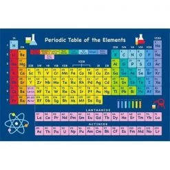 Funtime Fun Time FT-102 5376 5.25 ft. x 7.5 ft. Table of Elements Multi Rug