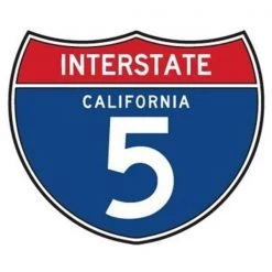 Fun Time Shape FTS-201 3933 39 in. x 33 in. Freeway 5 Sign Rug