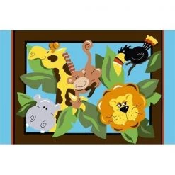Jade Reynolds JR-TSC-203 3958 39 in. x 58 in. In The Jungle Rug