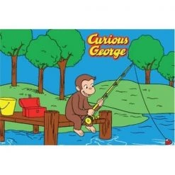 La Rug, Fun Rugs LA Rug CG-01 3958 Nylon Decorative Egyptian George Fishing