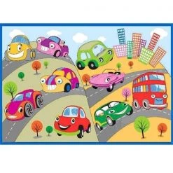 La Rug, Fun Rugs LA Rug FT-517 3958 Fun Time-New Fun Cars