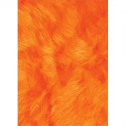 Designs-Done-Right 39 in. x 58 in. Flokati Area Rug - Orange