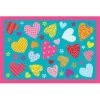 La Rug, Fun Rugs La Rug FT-128 3958 39 in. x 58 in. Fun Time Hearts Turquoise Area Rug -Rugs&Mats Official Shop Unbeatablesale20Inc larug1604xx650xx4dd5a4