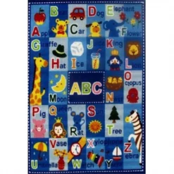 La Rug, Fun Rugs La Rug FT-95 3958 39 in. x 58 in. Fun Time Letters and Names Area Rug - Multi Colored