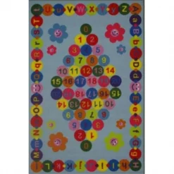 La Rug, Fun Rugs La Rug FT-97 1929 19 in. x 29 in. Fun Time Happy Learning Area Rug - Multi Colored