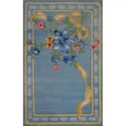 La Rug, Fun Rugs La Rug TSC-214-3958 39 in. x 58 in. Supreme Flower Ribbon Area Rug - Multi Colored