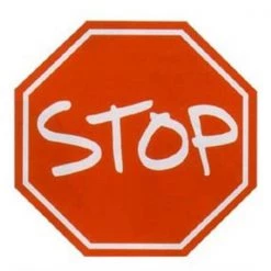 La Rug, Fun Rugs LA Rug FTS-029 39RD Fun Time Shape Stop Sign High Pile Rug - 39 Inch Round