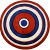 La Rug, Fun Rugs LA Rug FTS-150 51RD Fun Time Shape Concentric 2 High Pile Rug - 51 Inch Round