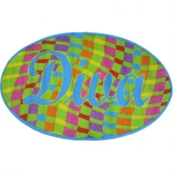 La Rug, Fun Rugs LA Rug FTS-158 3151 Fun Time Shape Diva High Pile Rug - 31 x 51 Inch