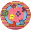 La Rug, Fun Rugs LA Rug FTS-180 51RD Fun Time Shape Peace Out High Pile Rug - 51 Inch Round -Rugs&Mats Official Shop Unbeatablesale20Inc larug291xx650xx16b610