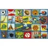 La Rug, Fun Rugs LA Rug TSC-248 3958 Supreme Collection Funky Boys Quilt Rug - 39 x 58 Inch -Rugs&Mats Official Shop Unbeatablesale20Inc larug912xx650xx0c8a1c