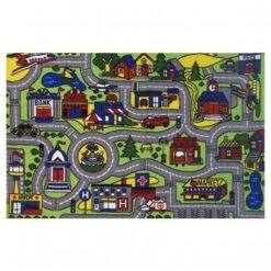La Rug, Fun Rugs LA Rug; Fun Rugs FT-103 1929 Driving Time Kids Rug Fun Rugs
