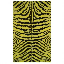 La Rug, Fun Rugs LA Rug; Fun Rugs FT-187 3958 Fun Time Zebra Skin Accent Rug - Yellow
