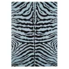 La Rug, Fun Rugs LA Rug; Fun Rugs FT-188 3958 Fun Time Zebra Skin Accent Rug - Blue