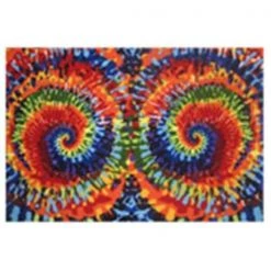 La Rug, Fun Rugs LA Rug; Fun Rugs FT-34 3958 Tie-Dye Fun Kids Area Rug Multi Color