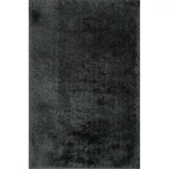 Loloi Rugs ALLUAQ-01GT005076 5 ft. x 7 ft. 6 in. Allure Shag Rectangular Shape Hand Tufted Area Rug; Graphite