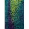 Loloi Rugs BARCBS-03PXLL77A5 7 ft. 7 in. x 10 ft. 5 in. Barcelona Shag Rectangular Shape Power Loomed Area Rug; Peacock and Lime -Rugs&Mats Official Shop Unbeatablesale20Inc llrg554xx650xxbfb0b2