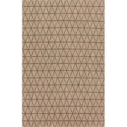 Loloi Rugs Loloi Rug ISLEIE-04BEMC5377 Beige & Mocha Indoor-Outdoor Rectangular Shape Area Rug; 5 ft. 3 in. x 7 ft. 7 in.