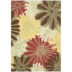 Nourison 11257 Home & Garden Area Rug Collection Green 10 ft x 13 ft Rectangle