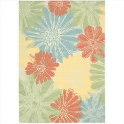 Nourison 11246 Home & Garden Area Rug Collection Ivory 5 ft 3 in. x 7 ft 5 in. Rectangle