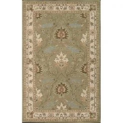 Nourison 173 India House Area Rug Collection Sage 2 ft 6 in. x 4 ft Rectangle