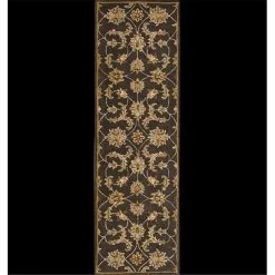Nourison 10284 India House Area Rug Collection Charcoal 2 ft 3 in. x 7 ft 6 in. Runner