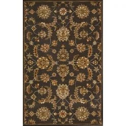 Nourison 10287 India House Area Rug Collection Charcoal 5 ft x 8 ft Rectangle