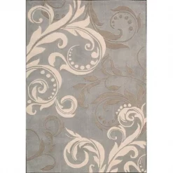 Nourison 6668 Contour Area Rug Collection Silver 7 ft 3 in. x 9 ft 3 in. Rectangle