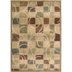 Nourison 58486 Expressions Area Rug Collection Beige 5 ft 3 in. x 7 ft 5 in. Rectangle