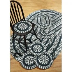 Better Trends BRCR5080HU Crescent 7 Pieces Set Braided Rug; Hunter