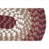 Better Trends BRAL29BU Alpine Braided Rug; Burgundy - 2 in.