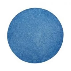 Better Trends BRCR8RSB 8 in. Round Chenille Reversible Rug - Smoke Blue