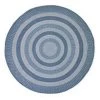 Better Trends BRNE8RSL 8 in. Round Newport Chenille Rug - Slat Blue