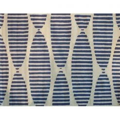 POP Accents PA0090E Navy Stamps - 7 ft x 10 ft Space Rug