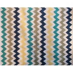 POP Accents PA0108E Chevron Multi - 7 ft x 10 ft Space Rug
