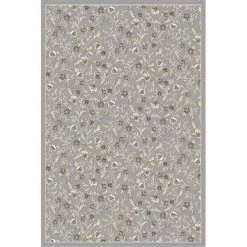 Radici Usa Inc Radici 6674-0034-GREY Pisa Round Grey Traditional Turkey Area Rug; 5 ft. 3 in.