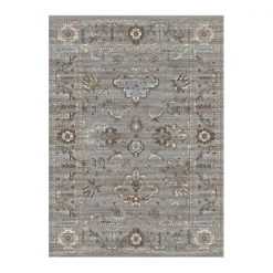 Radici Usa Inc Radici USA 3562-0030-GREY Colosseo Area Rug; Grey - 3 ft. 3 in. x 4 ft. 11 in.