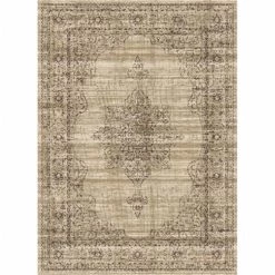 Radici Usa Inc Radici USA 3563-0010-BEIGE Colosseo Area Rug; Beige - 3 ft. 3 in. x 4 ft. 11 in.