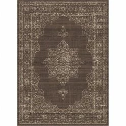 Radici Usa Inc Radici USA 3563-0042-LIGHTBROWN Colosseo Area Rug; Light Brown - 7 ft. 10 in. x 10 ft. 6 in.