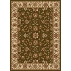 Radici Usa Inc Radici 1592-1064-SAGE Como Rectangular Sage Green Traditional Italy Area Rug; 2 ft. 2 in. W x 7 ft. 7 in. H