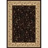 Radici Usa Inc Radici 1593-1114-BLACK Como Rectangular Black Traditional Italy Area Rug; 2 ft. 2 in. W x 7 ft. 7 in. H -Rugs&Mats Official Shop Unbeatablesale20Inc rdci375xx1200xx106b5f