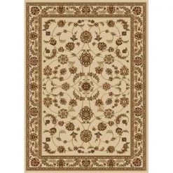 Radici Usa Inc Radici 1596-1342-IVORY Como Rectangular Ivory Traditional Italy Area Rug; 7 ft. 9 in. W x 11 ft. H