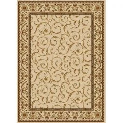 Radici Usa Inc Radici 1599-1542-IVORY Como Rectangular Ivory Transitional Italy Area Rug; 7 ft. 9 in. W x 11 ft. H